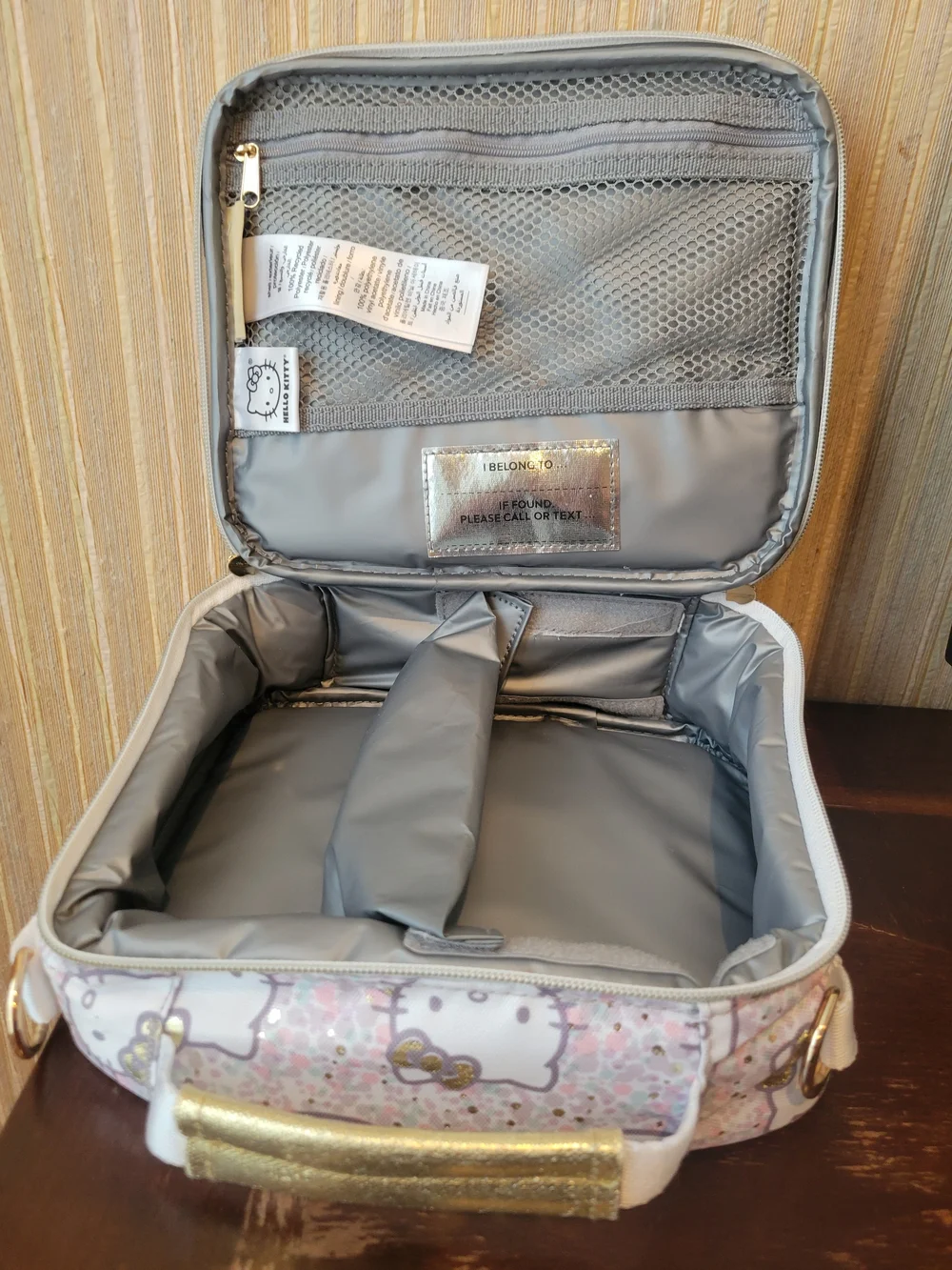 Pottery Barn/Hello Kitty Pink White Gold Girls Lunch Tote Bag